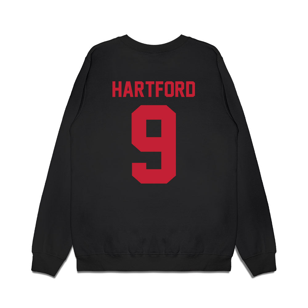 Ohio State - NCAA Football : Malik Hartford - Vintage Helmet Premium Crewneck Sweatshirt-1