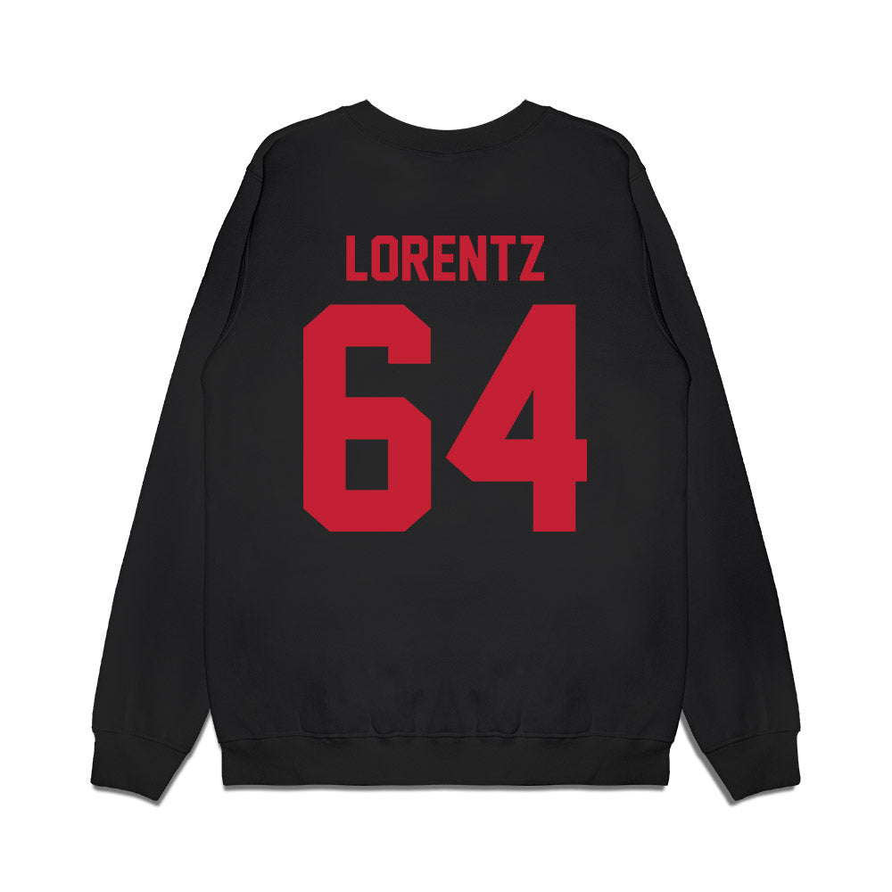 Ohio State - NCAA Football : Simon Lorentz - Vintage Helmet Premium Crewneck Sweatshirt-1