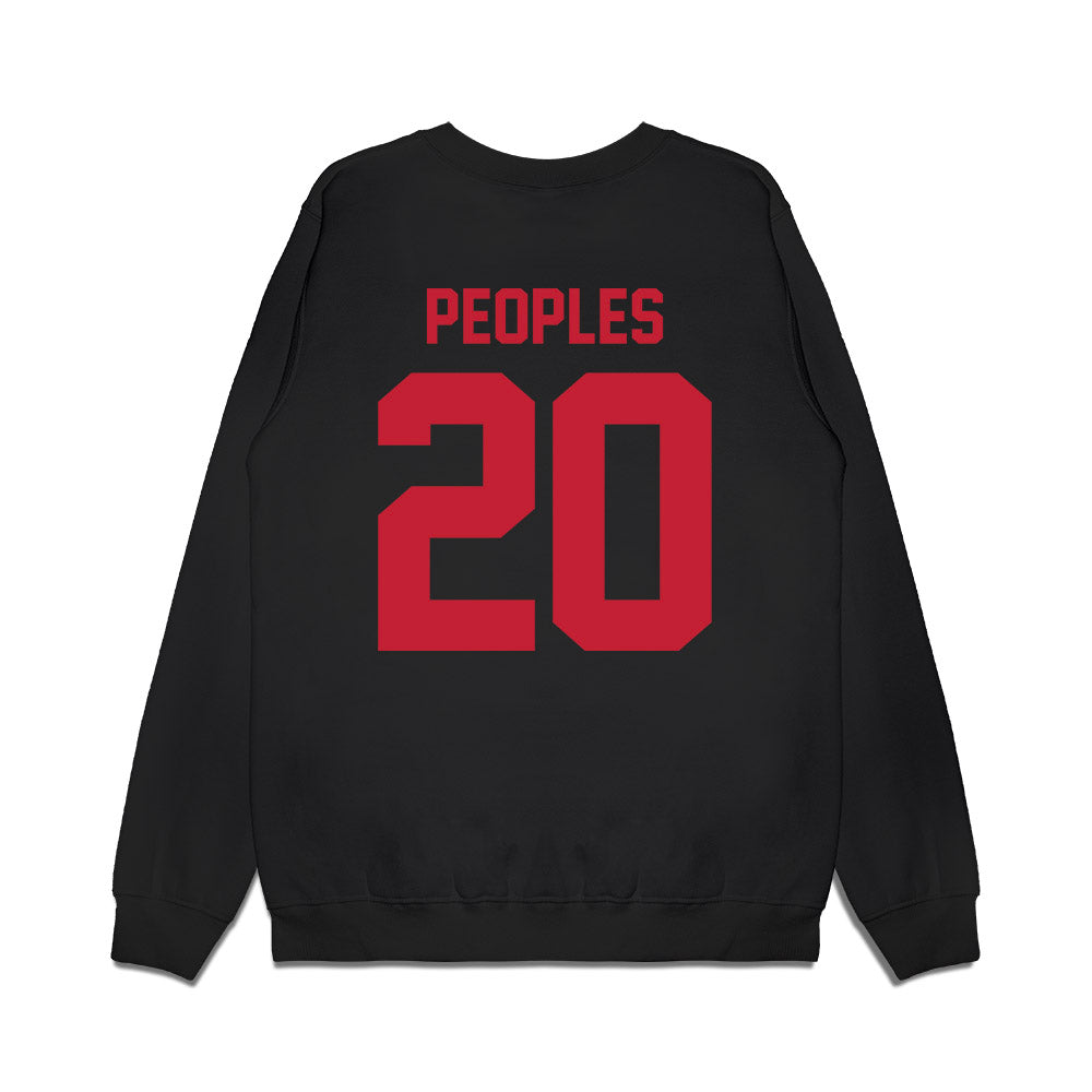 Ohio State - NCAA Football : James Peoples - Vintage Helmet Premium Crewneck Sweatshirt-1