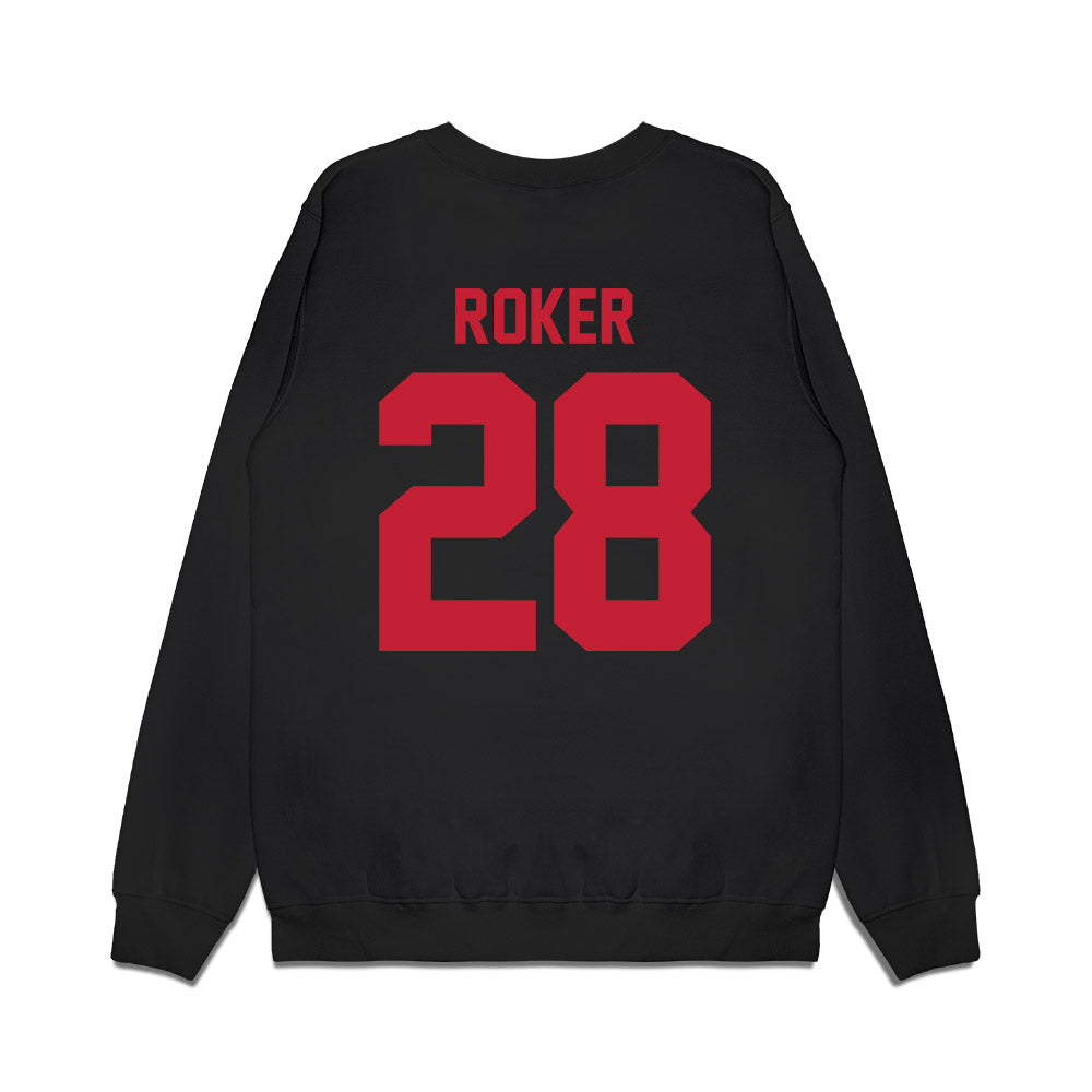 Ohio State - NCAA Football : Leroy Roker - Vintage Helmet Premium Crewneck Sweatshirt-1
