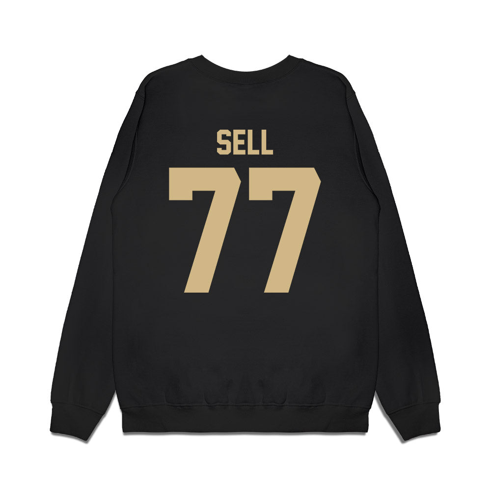 Wake Forest - NCAA Football : George Sell - Vintage Helmet Premium Crewneck Sweatshirt-1