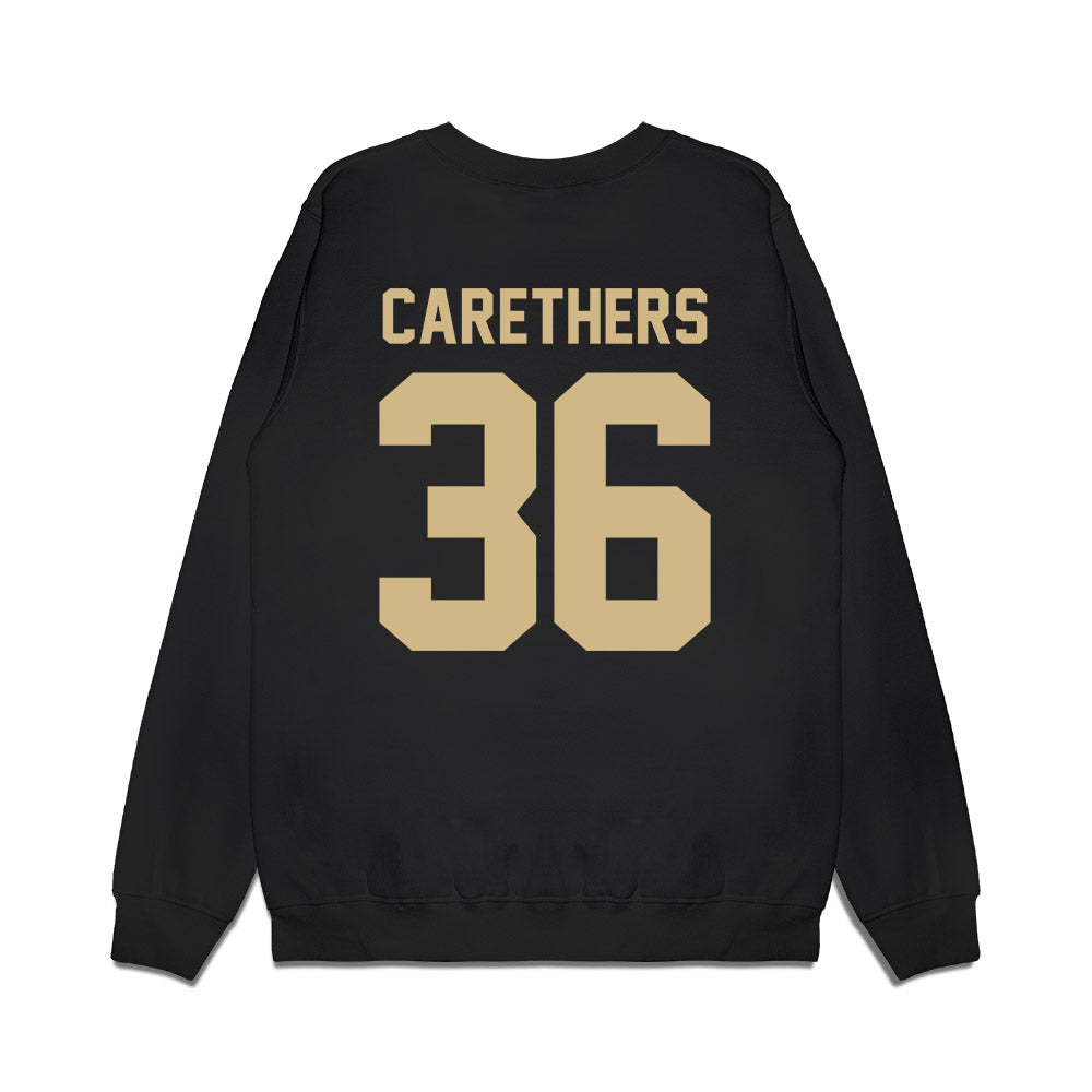 Wake Forest - NCAA Football : Seth Carethers - Vintage Helmet Premium Crewneck Sweatshirt-1