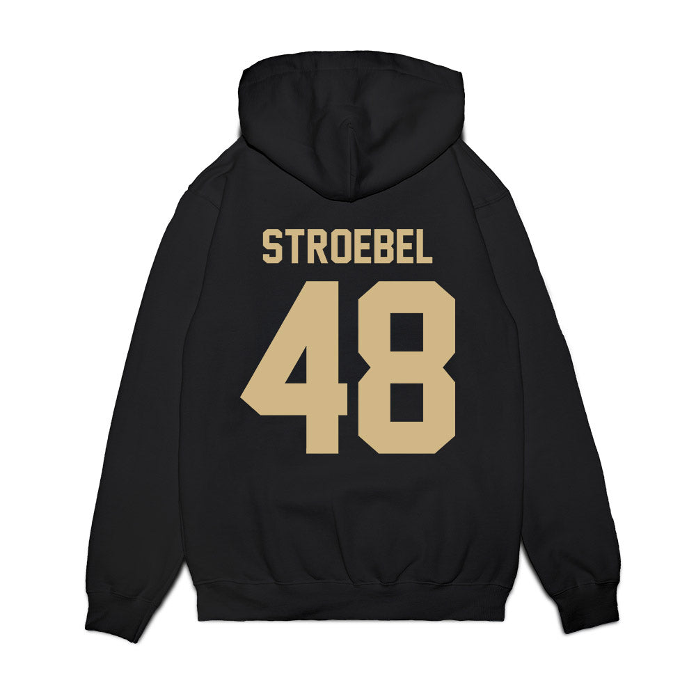 Wake Forest - NCAA Football : Wesley Stroebel - Vintage Helmet Premium Hooded Sweatshirt-1