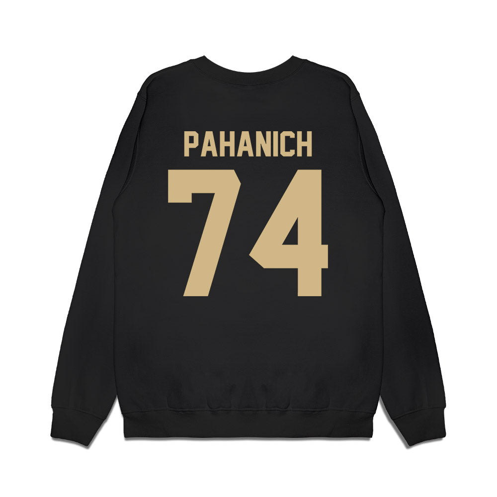 Wake Forest - NCAA Football : Nathan Pahanich - Vintage Helmet Premium Crewneck Sweatshirt-1
