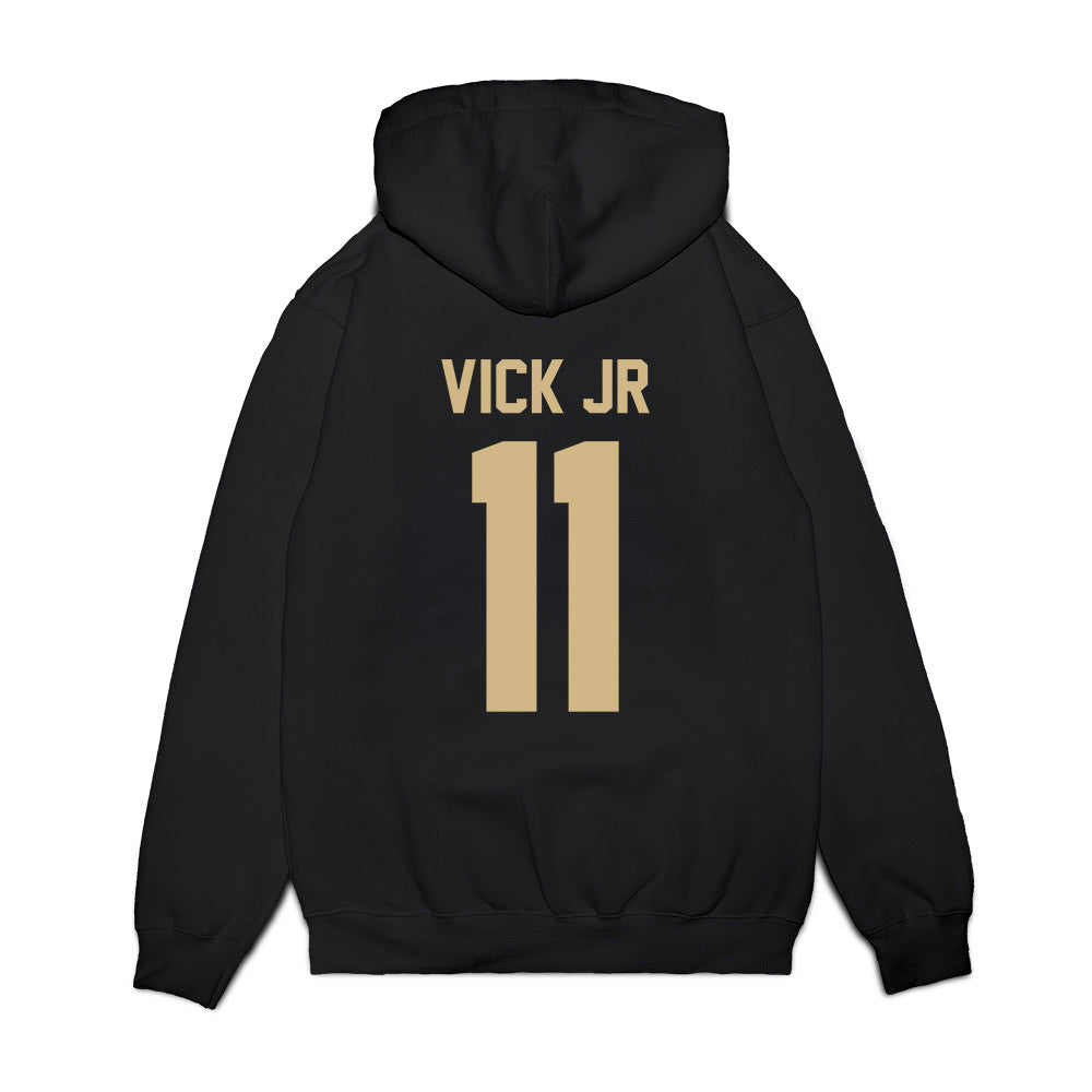 Wake Forest - NCAA Football : RJ Vick Jr - Vintage Helmet Premium Hooded Sweatshirt-1