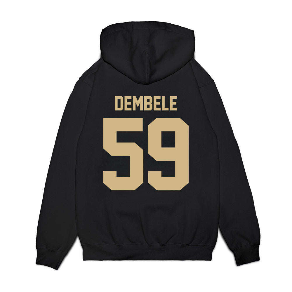 Wake Forest - NCAA Football : Kadear Dembele - Vintage Helmet Premium Hooded Sweatshirt-1