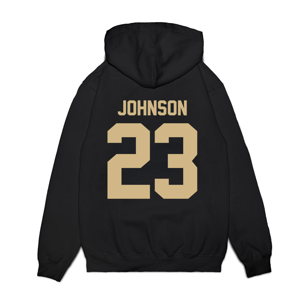 Wake Forest - NCAA Football : Braylon Johnson - Vintage Helmet Premium Hooded Sweatshirt-1