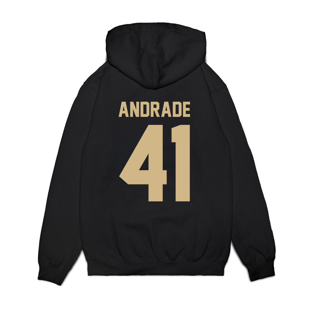 Wake Forest - NCAA Football : Mason Andrade - Vintage Helmet Premium Hooded Sweatshirt-1