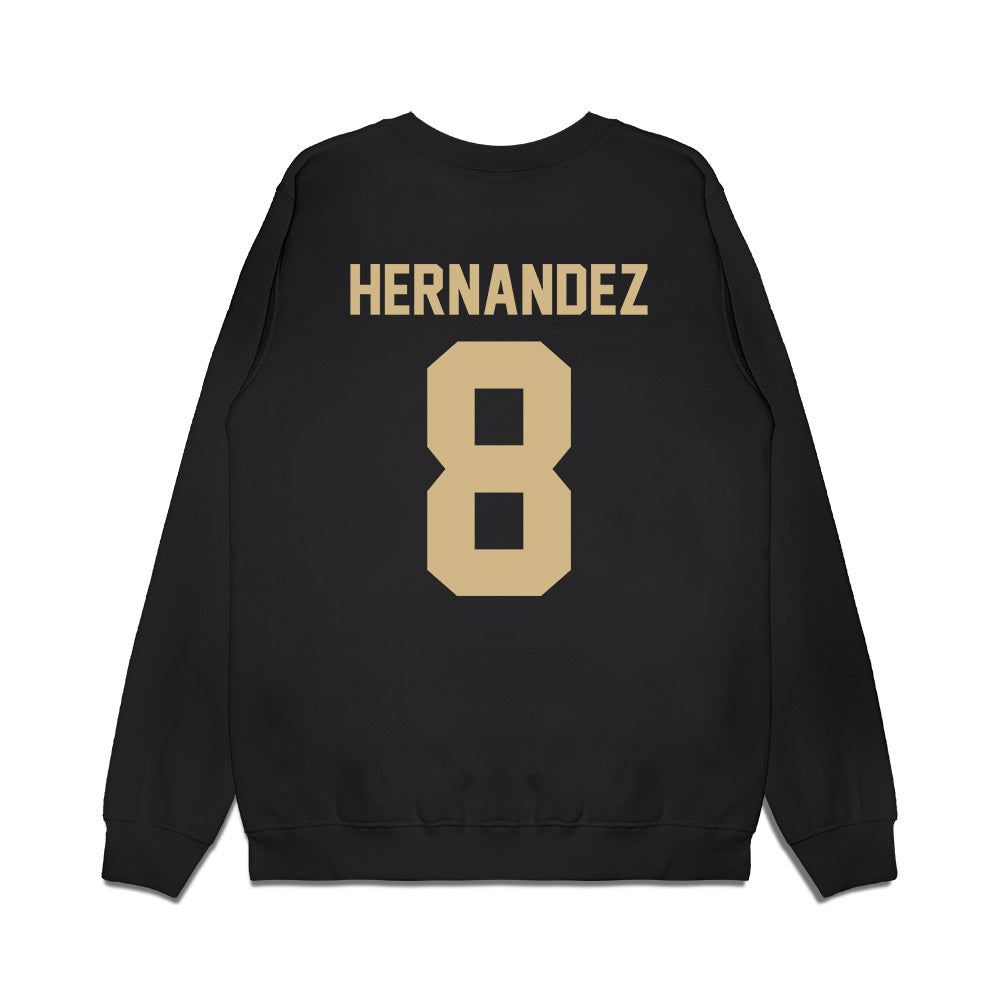 Wake Forest - NCAA Football : Carlos Hernandez - Vintage Helmet Premium Crewneck Sweatshirt-1