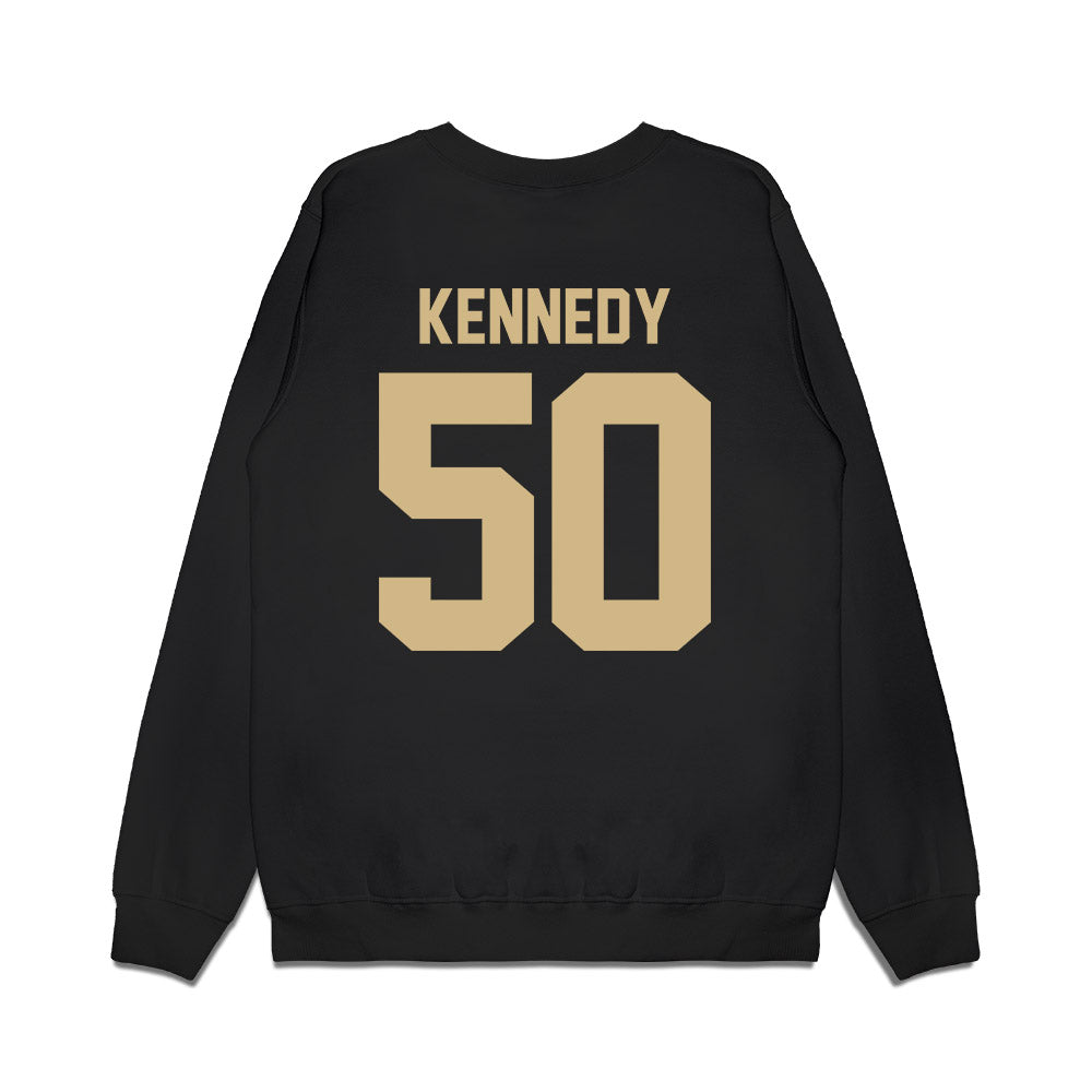 Wake Forest - NCAA Football : Jamarion Kennedy - Vintage Helmet Premium Crewneck Sweatshirt-1