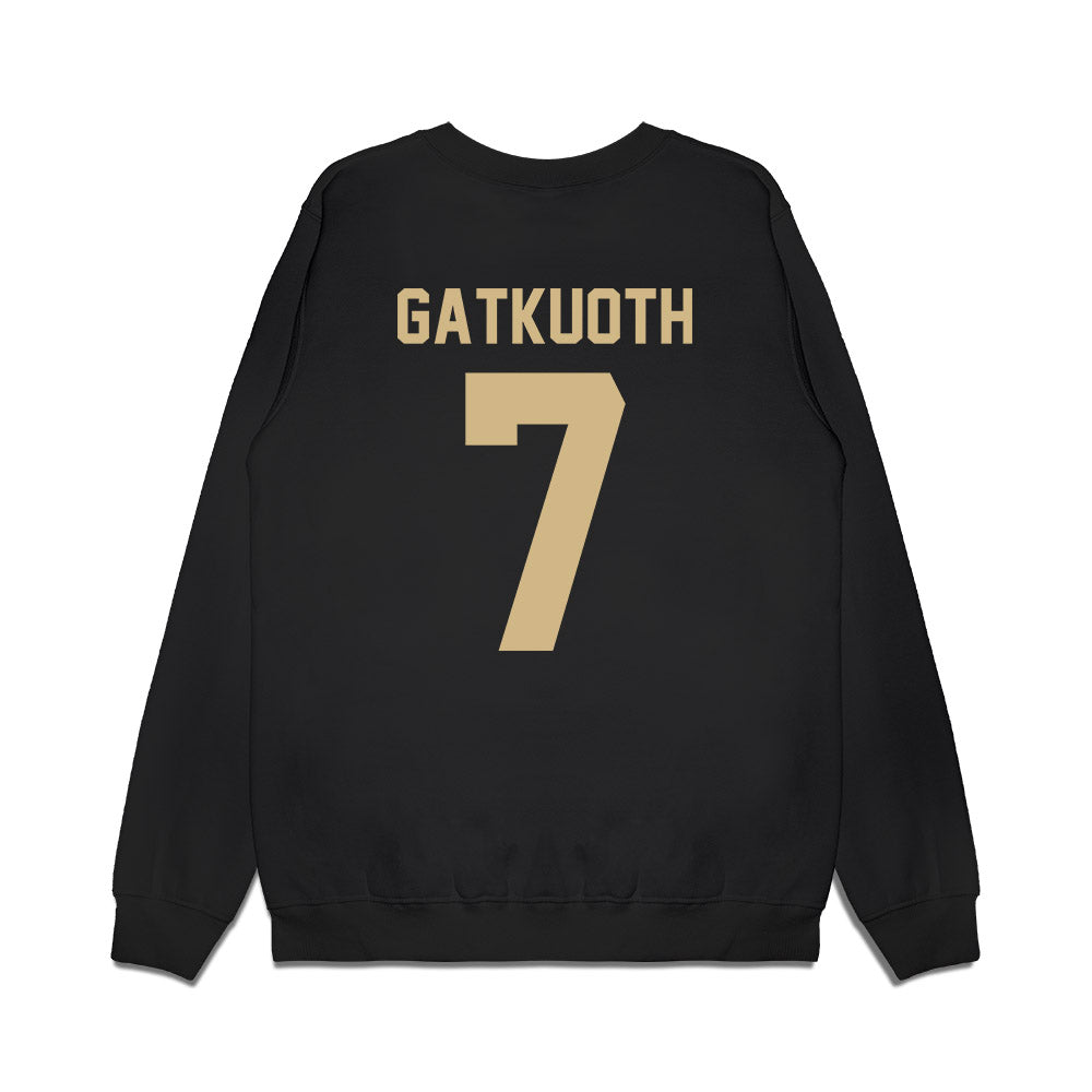 Wake Forest - NCAA Football : Nuer Gatkuoth - Vintage Helmet Premium Crewneck Sweatshirt-1