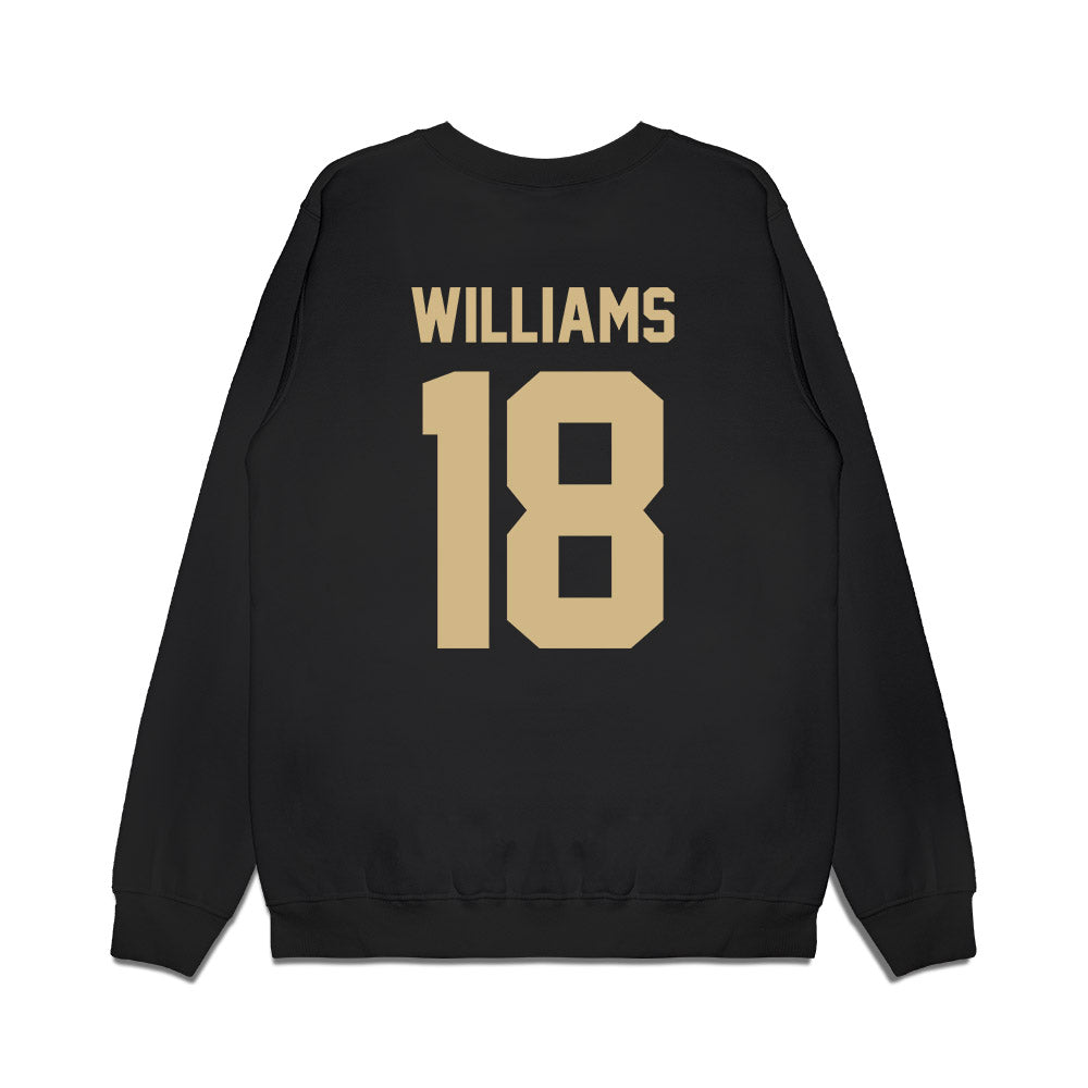 Wake Forest - NCAA Football : BJ Williams - Vintage Helmet Premium Crewneck Sweatshirt-1