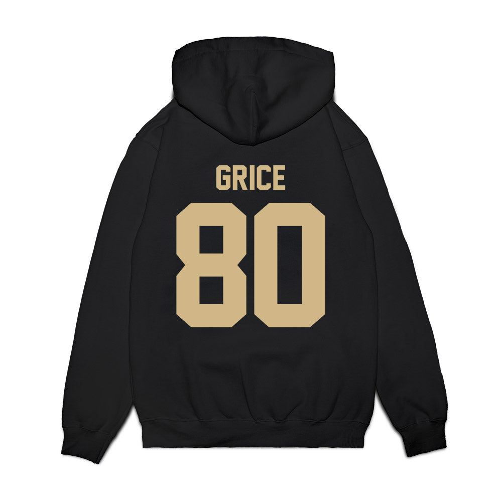 Wake Forest - NCAA Football : Ben Grice - Vintage Helmet Premium Hooded Sweatshirt-1