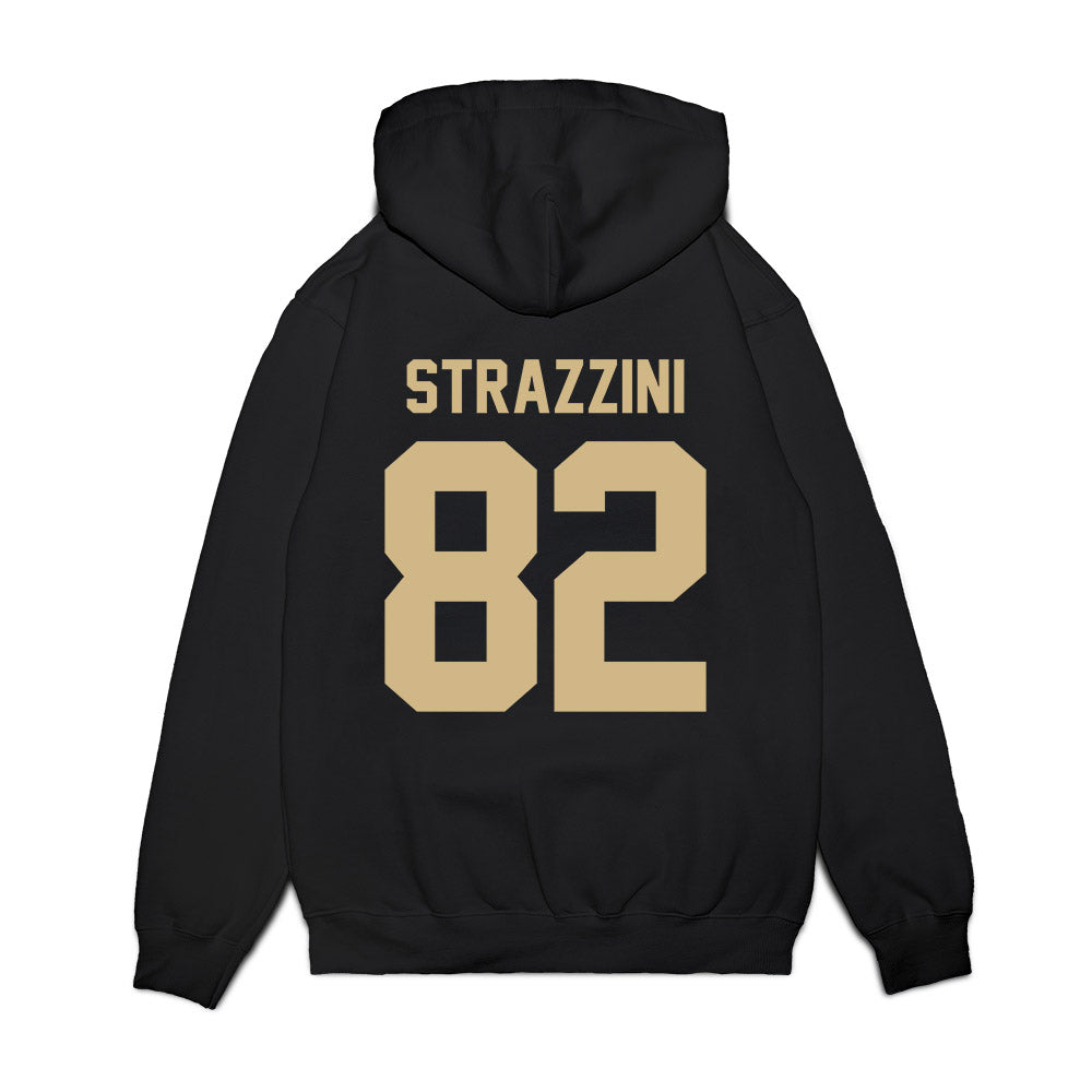 Wake Forest - NCAA Football : Luca Strazzini - Vintage Helmet Premium Hooded Sweatshirt-1