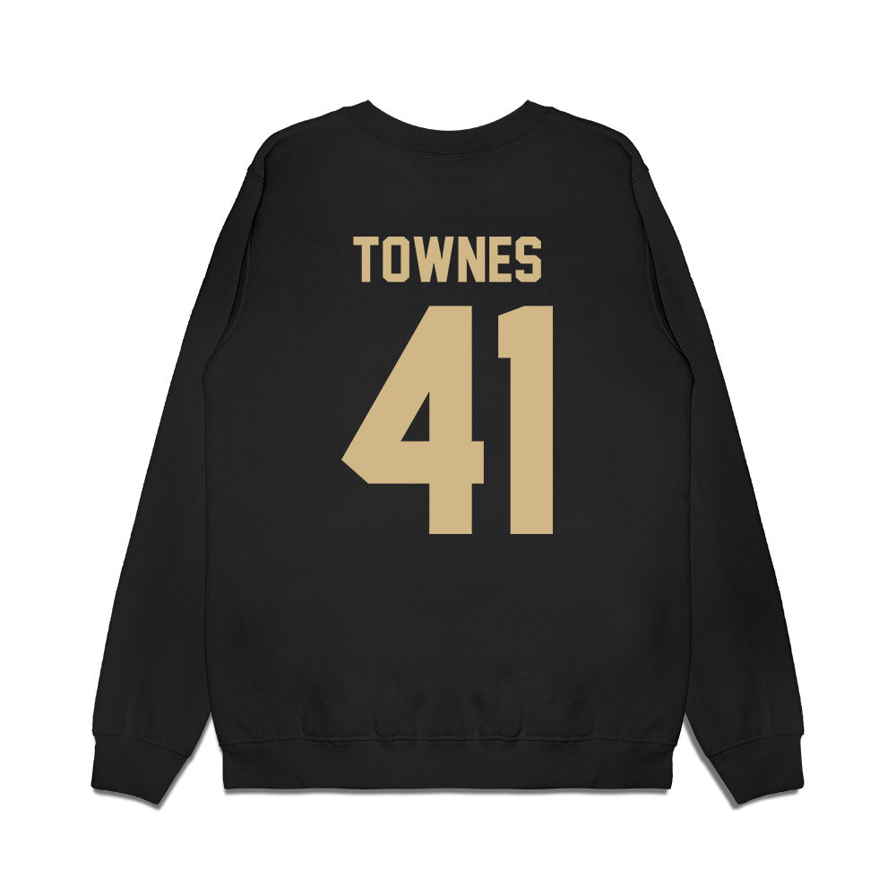 Wake Forest - NCAA Football : Kalil Townes - Vintage Helmet Premium Crewneck Sweatshirt-1