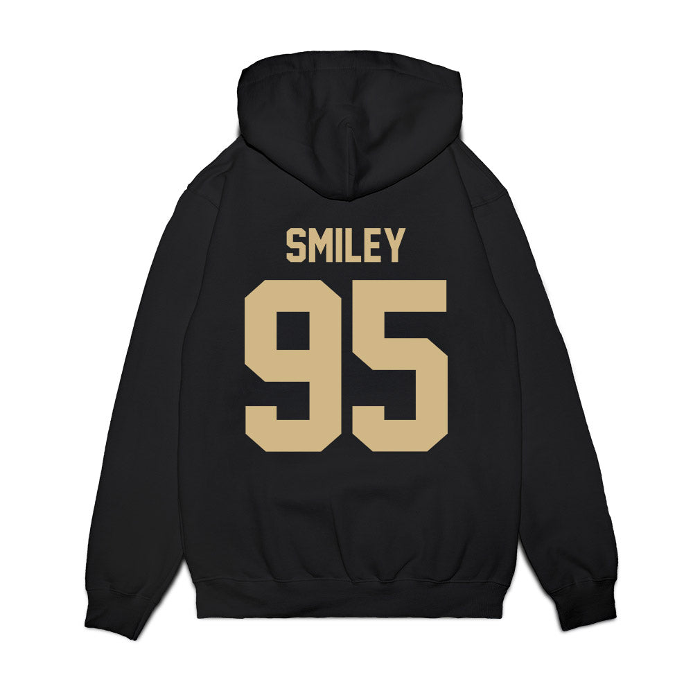 Wake Forest - NCAA Football : Brandon Smiley - Vintage Helmet Premium Hooded Sweatshirt-1