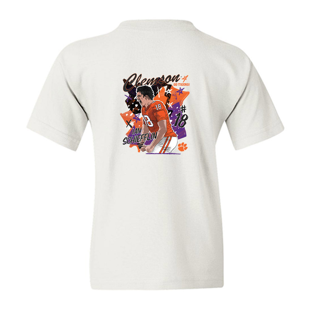 Clemson - NCAA Football : Ian Schieffelin - Collage Youth T-Shirt-1