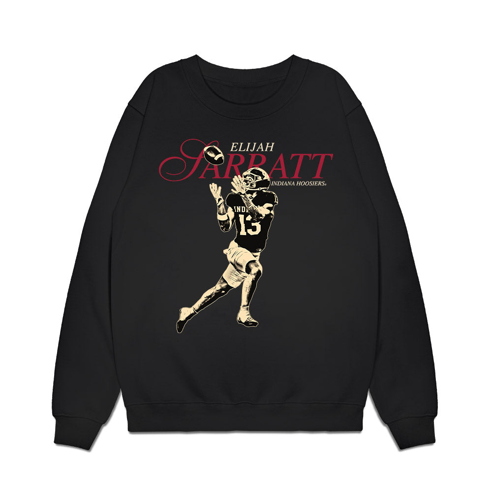 Indiana - NCAA Football : Elijah Sarratt - Legacy Premium Crewneck Sweatshirt-0