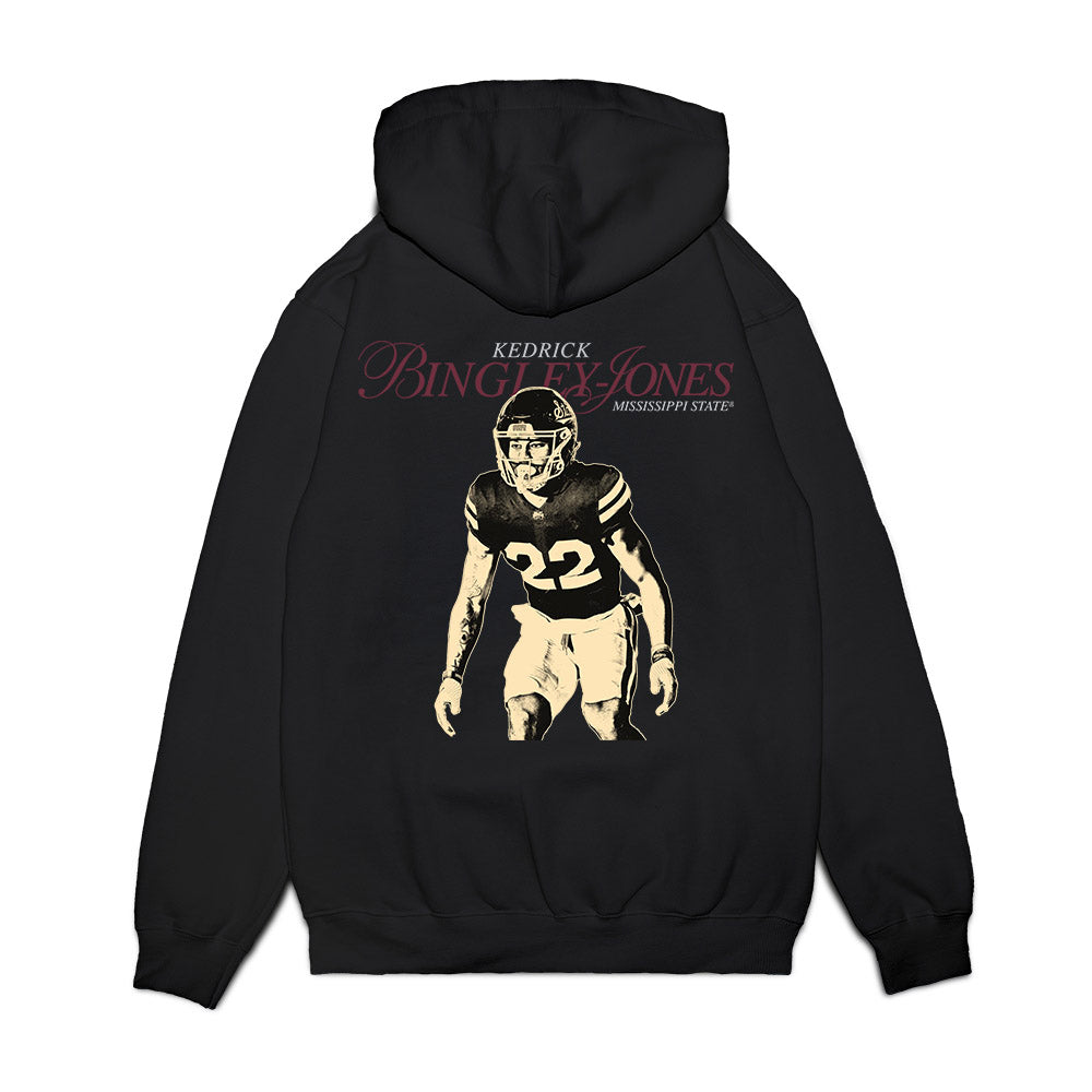 Mississippi State - NCAA Football : Kedrick Bingley-Jones - Legacy Premium Hooded Sweatshirt-1