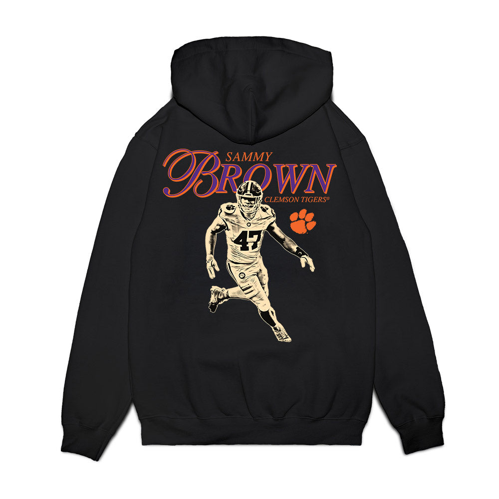 Clemson - NCAA Football : Sammy Brown - Legacy Premium Hooded Sweatshirt-1