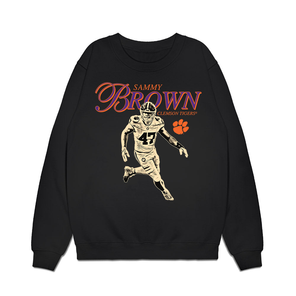 Clemson - NCAA Football : Sammy Brown - Legacy Premium Crewneck Sweatshirt-0