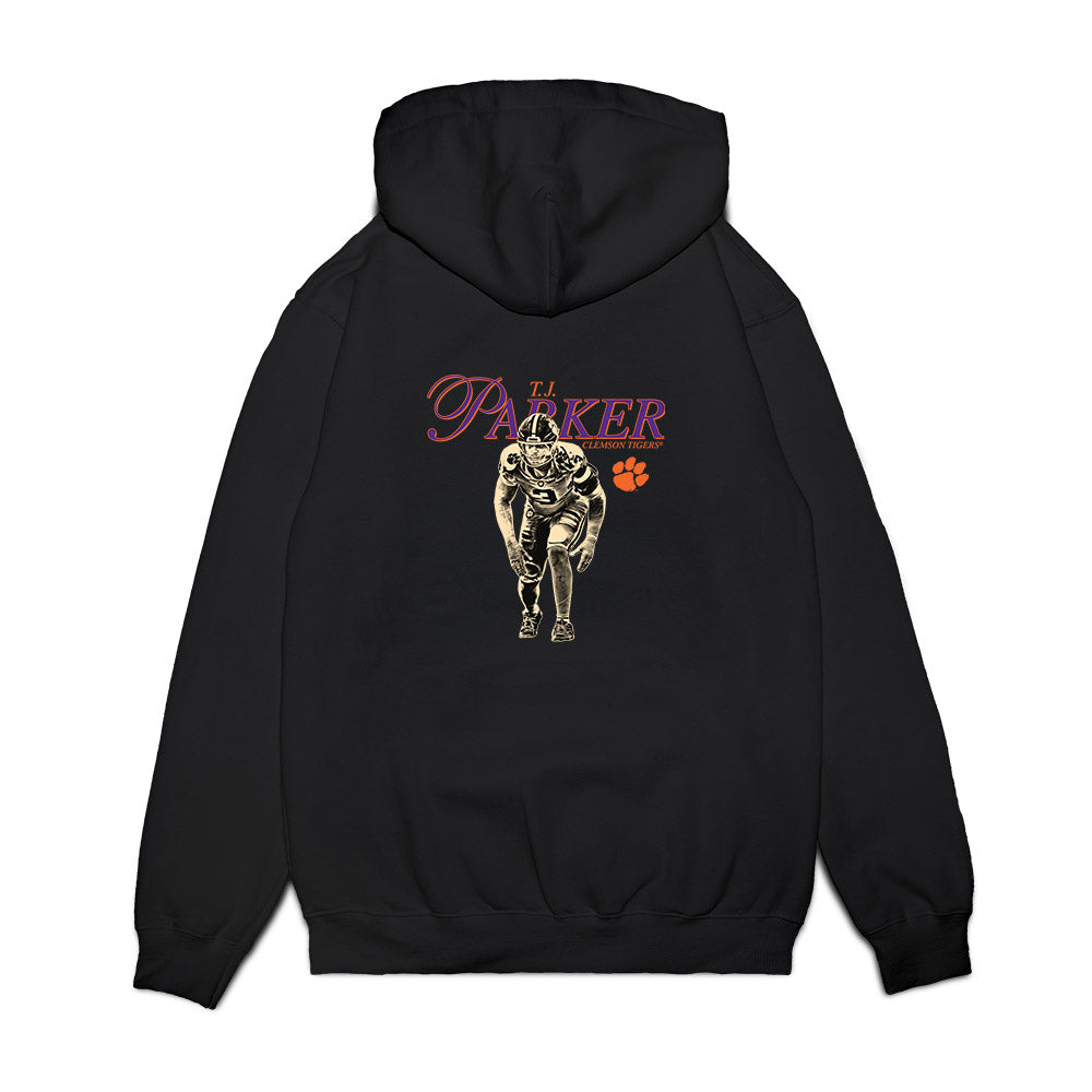 Clemson - NCAA Football : T.J. Parker - Legacy Premium Hooded Sweatshirt-1