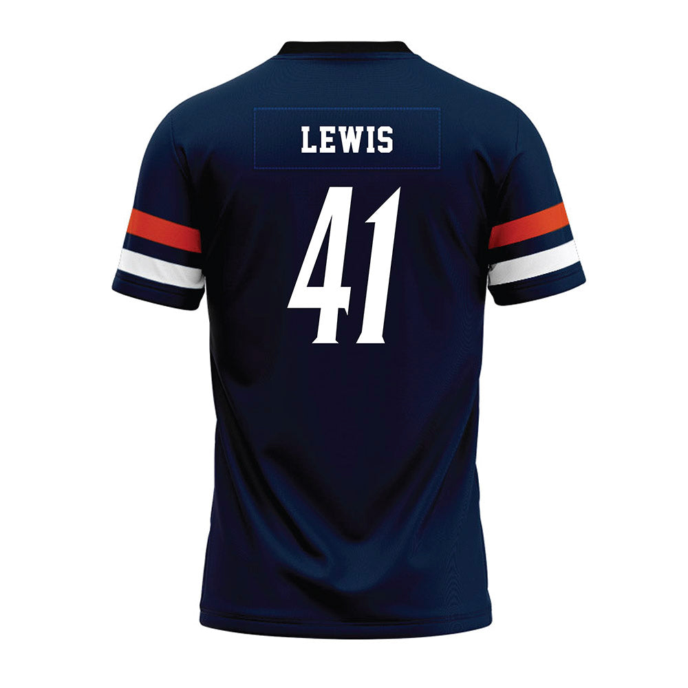UTSA - NCAA Football : Fredarius Lewis - Navy Premium Football Jersey-1