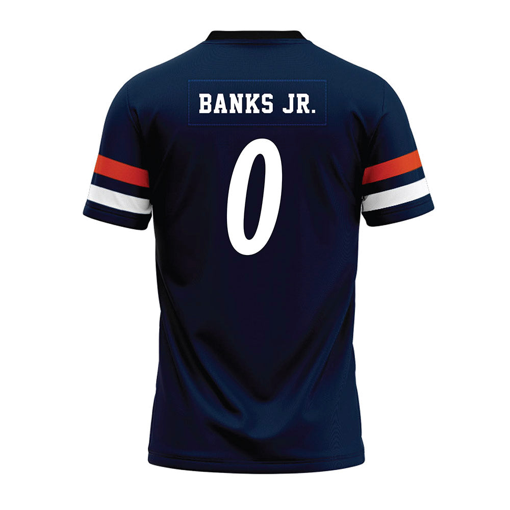 UTSA - NCAA Football : Shad Banks Jr. - Navy Premium Football Jersey-1