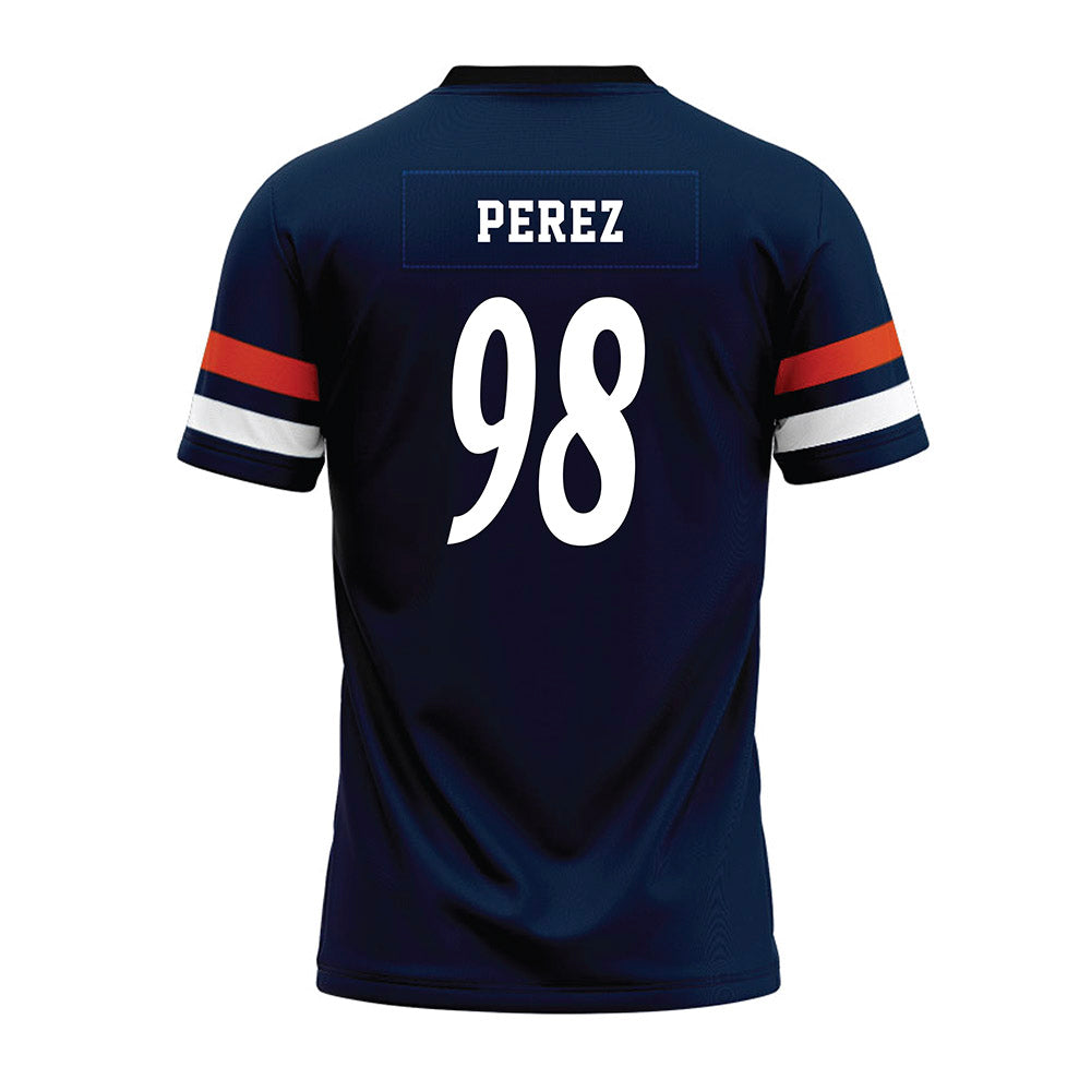 UTSA - NCAA Football : Jesse Perez - Navy Premium Football Jersey-1
