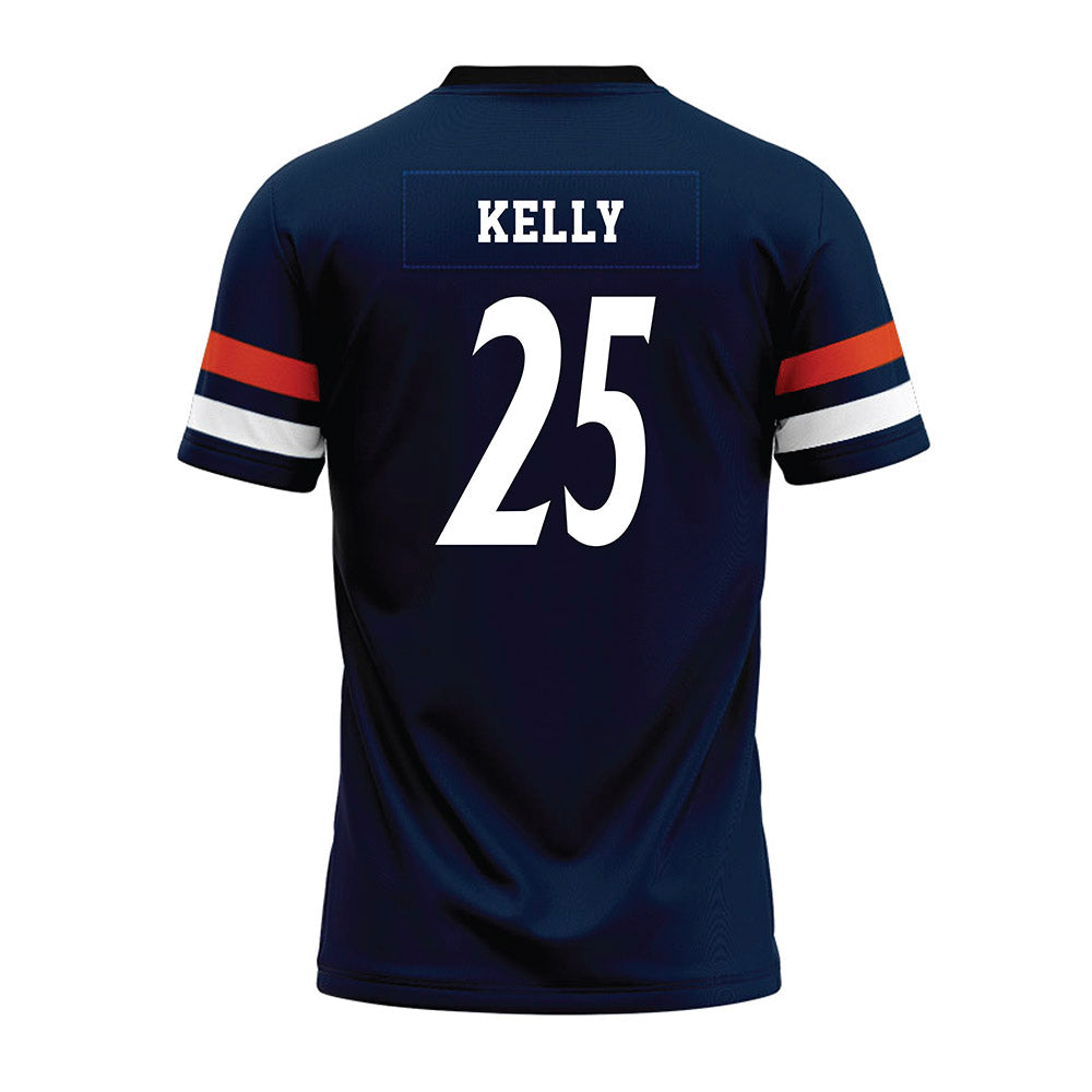 UTSA - NCAA Football : Kenyan Kelly - Navy Premium Football Jersey-1