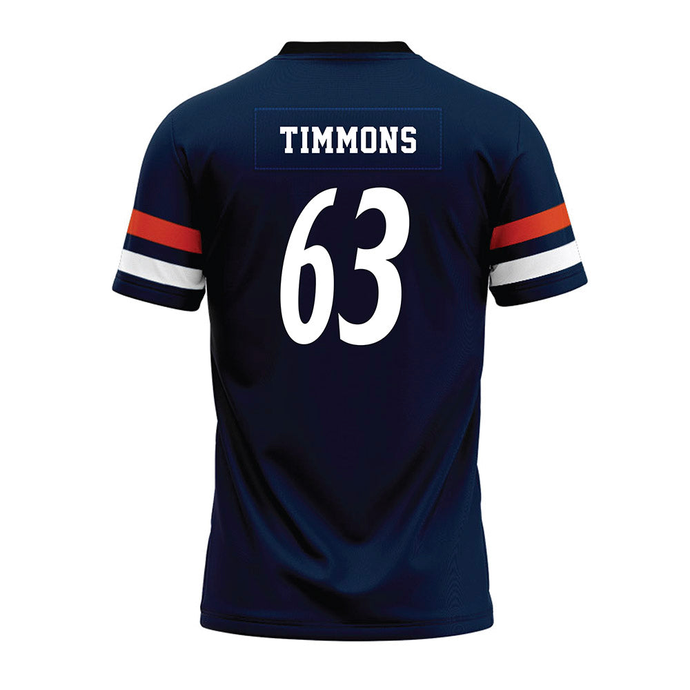 UTSA - NCAA Football : Trevor Timmons - Navy Premium Football Jersey-1