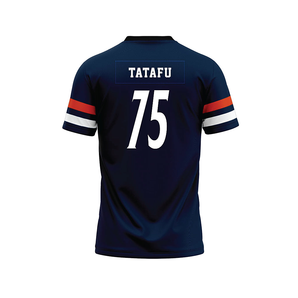 UTSA - NCAA Football : Venly Tatafu - Navy Premium Football Jersey-1