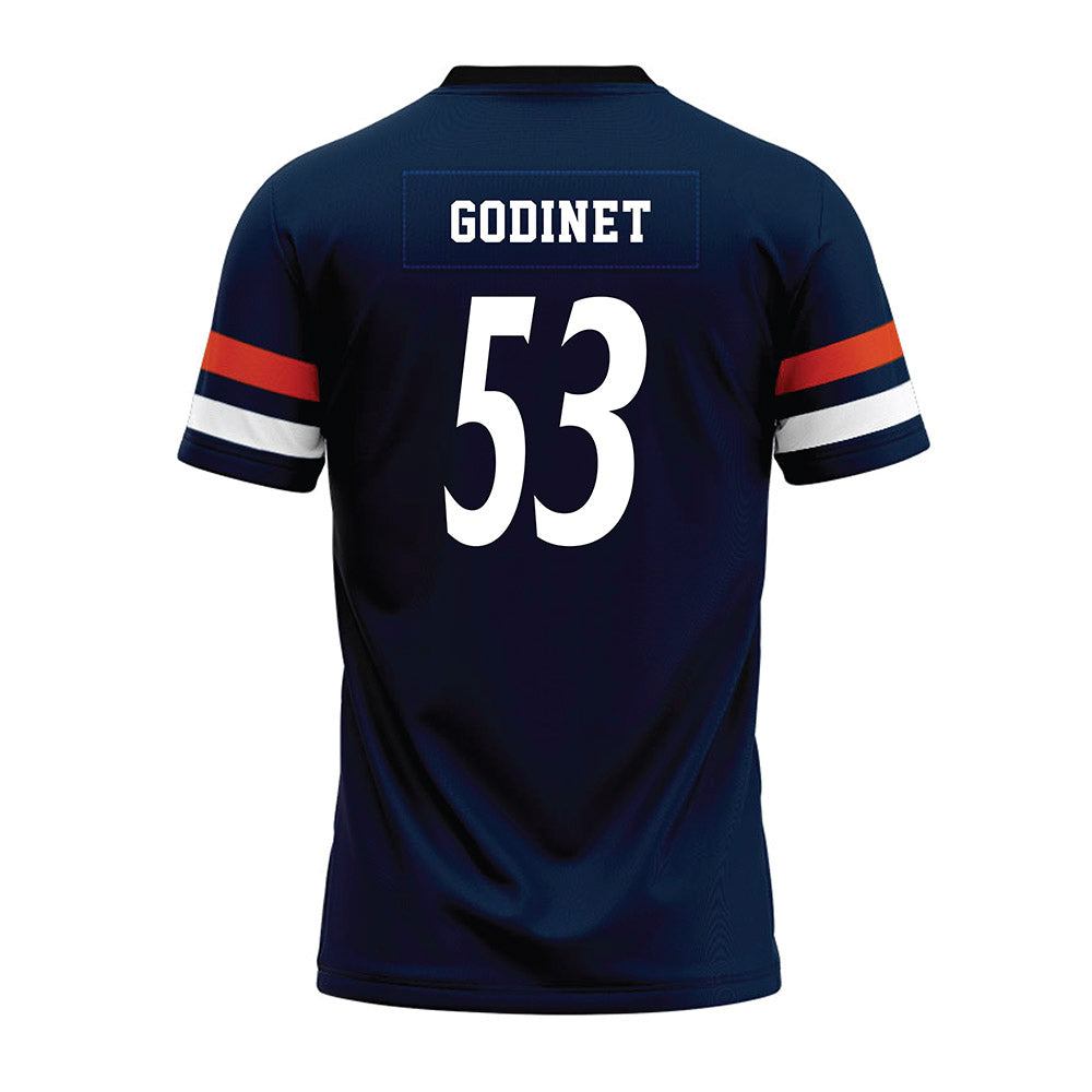 UTSA - NCAA Football : Coriantumr Godinet - Navy Premium Football Jersey-1