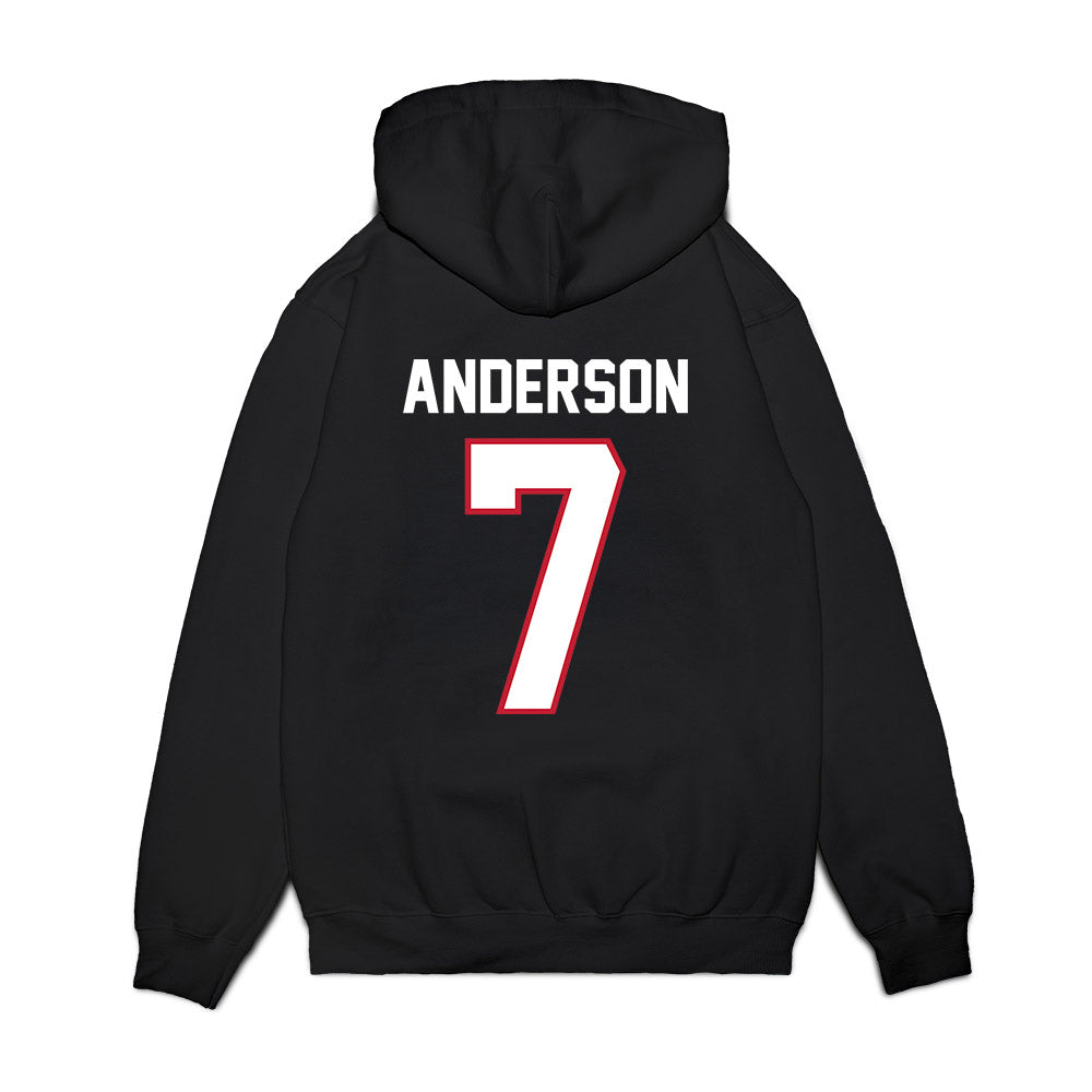 Arizona - NCAA Football : Sawyer Anderson - Vintage Helmet Premium Hooded Sweatshirt-1