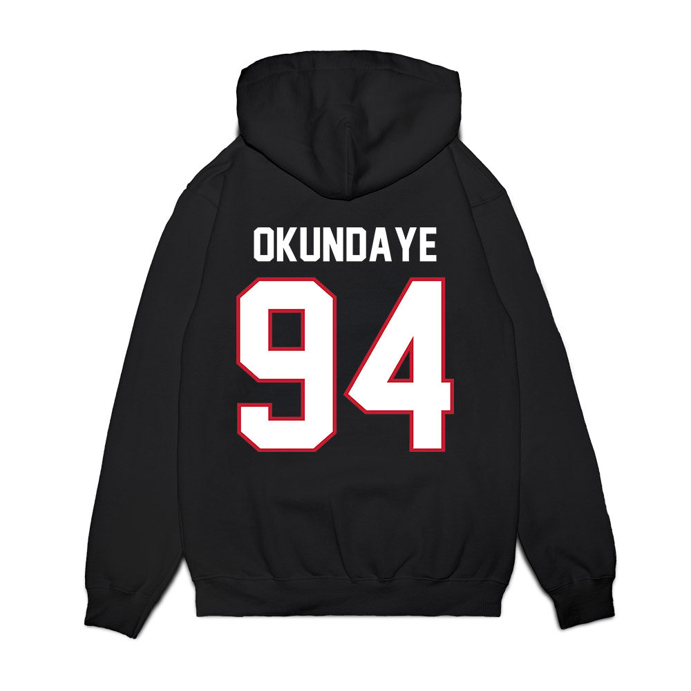 Arizona - NCAA Football : Eduwa Okundaye - Vintage Helmet Premium Hooded Sweatshirt-1