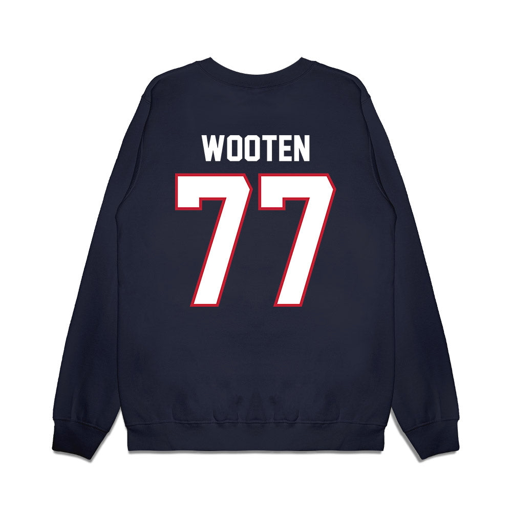 Arizona - NCAA Football : Michael Wooten - Vintage Helmet Premium Crewneck Sweatshirt-1