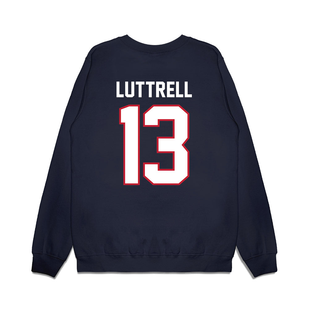 Arizona - NCAA Football : Jack Luttrell - Vintage Helmet Premium Crewneck Sweatshirt-1