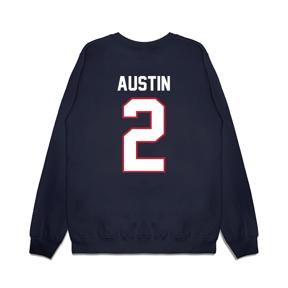 Arizona - NCAA Football : Daylen Austin - Vintage Helmet Premium Crewneck Sweatshirt-1