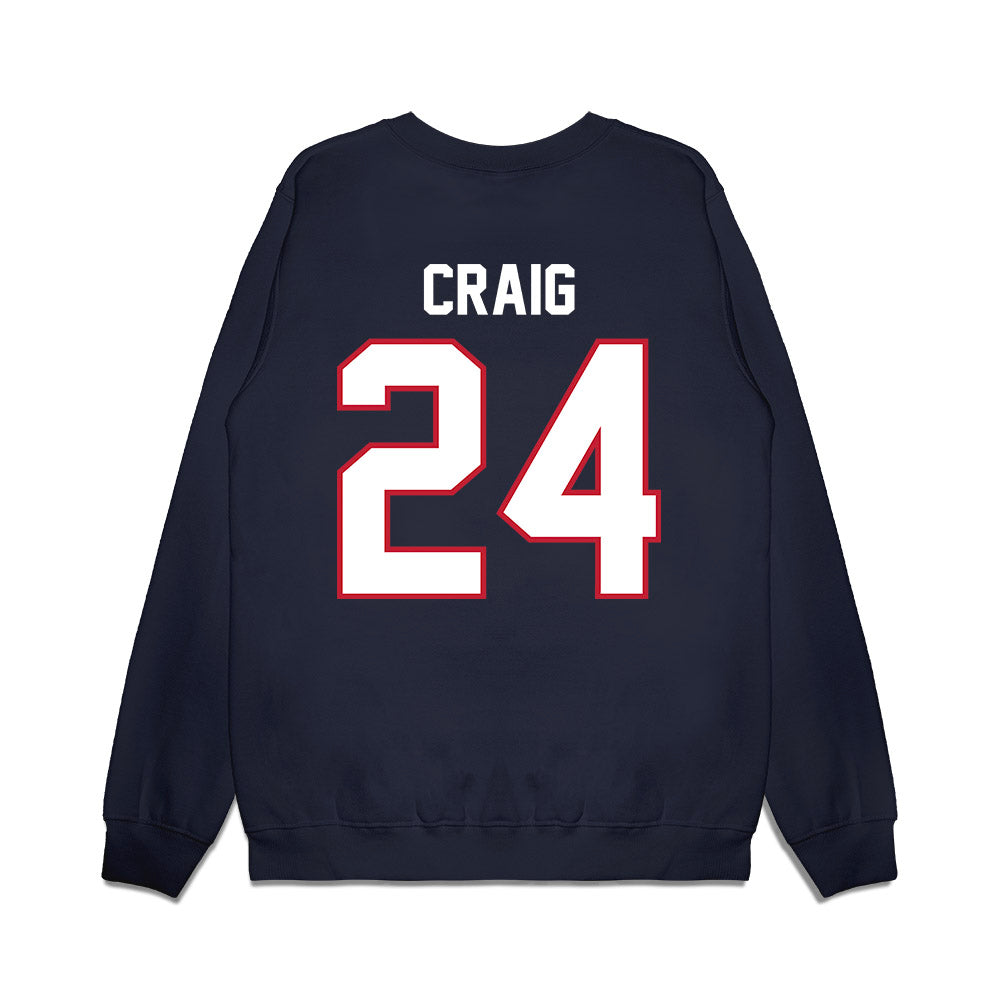 Arizona - NCAA Football : Quincy Craig - Vintage Helmet Premium Crewneck Sweatshirt-1