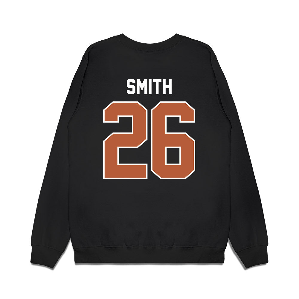 Texas - NCAA Football : Ty'Anthony Smith - Vintage Helmet Premium Crewneck Sweatshirt-1