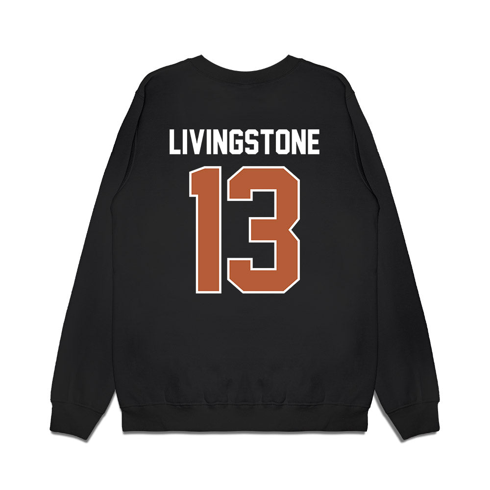 Texas - NCAA Football : Parker Livingstone - Vintage Helmet Premium Crewneck Sweatshirt-1