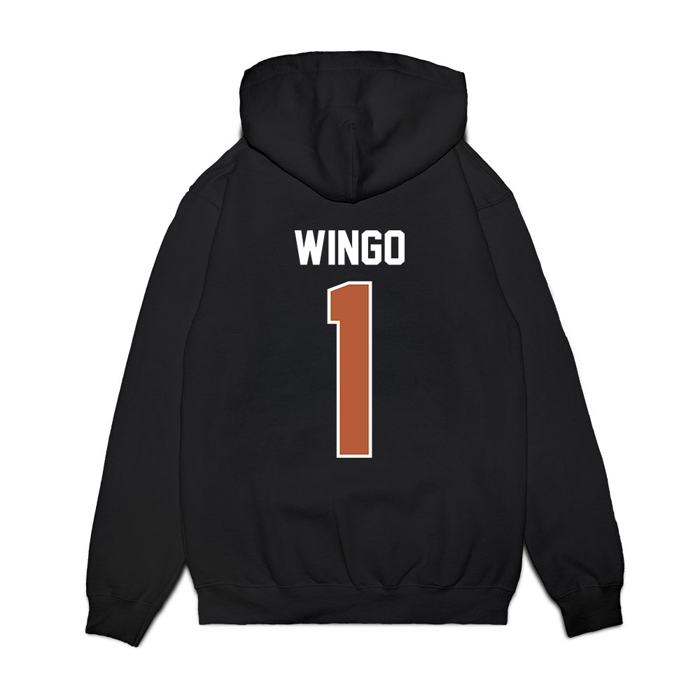 Texas - NCAA Football : Ryan Wingo - Vintage Helmet Premium Hooded Sweatshirt-1
