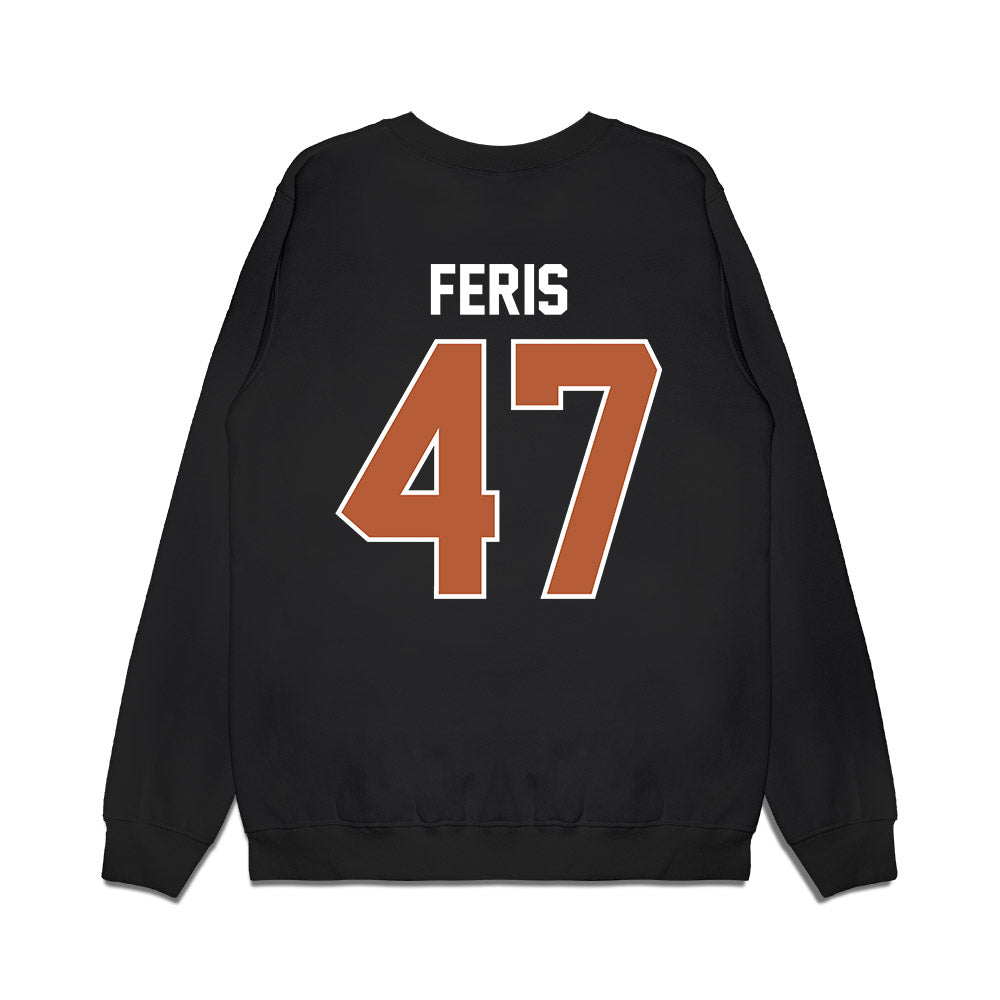 Texas - NCAA Football : Charlie Feris - Vintage Helmet Premium Crewneck Sweatshirt-1