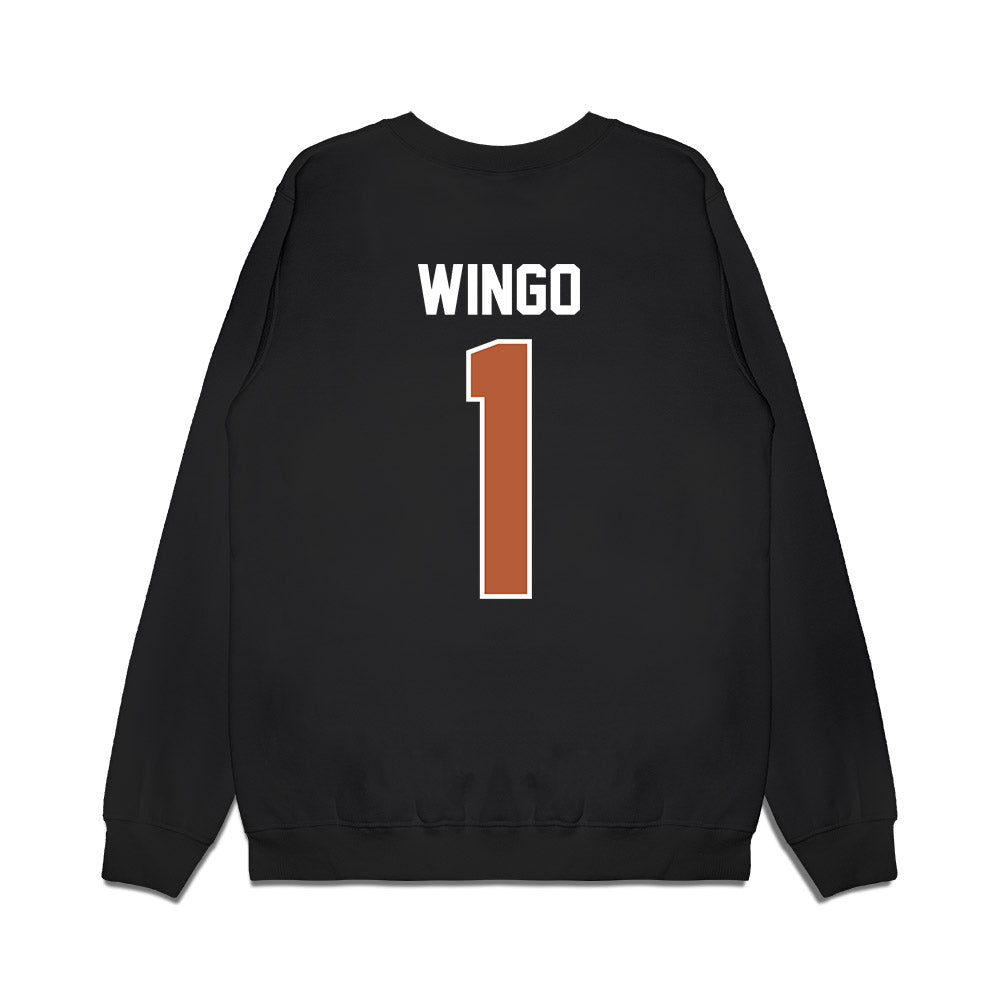 Texas - NCAA Football : Ryan Wingo - Vintage Helmet Premium Crewneck Sweatshirt-1
