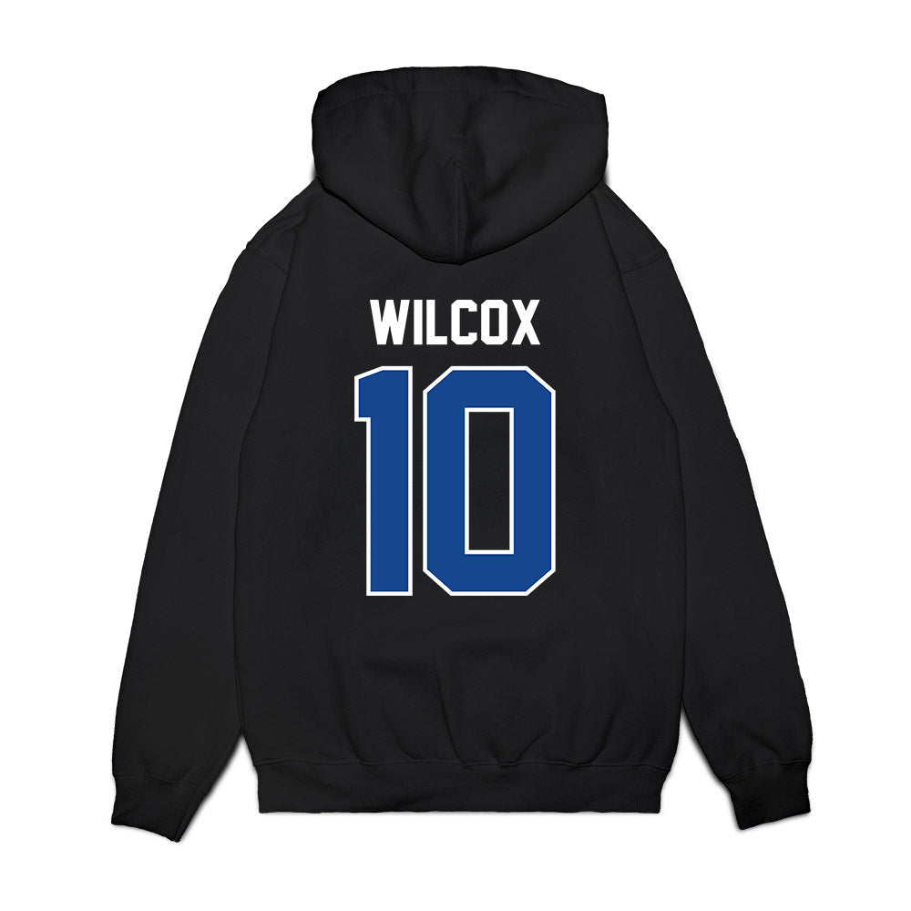 Kentucky - NCAA Football : Jamarion Wilcox - Vintage Helmet Premium Hooded Sweatshirt-1