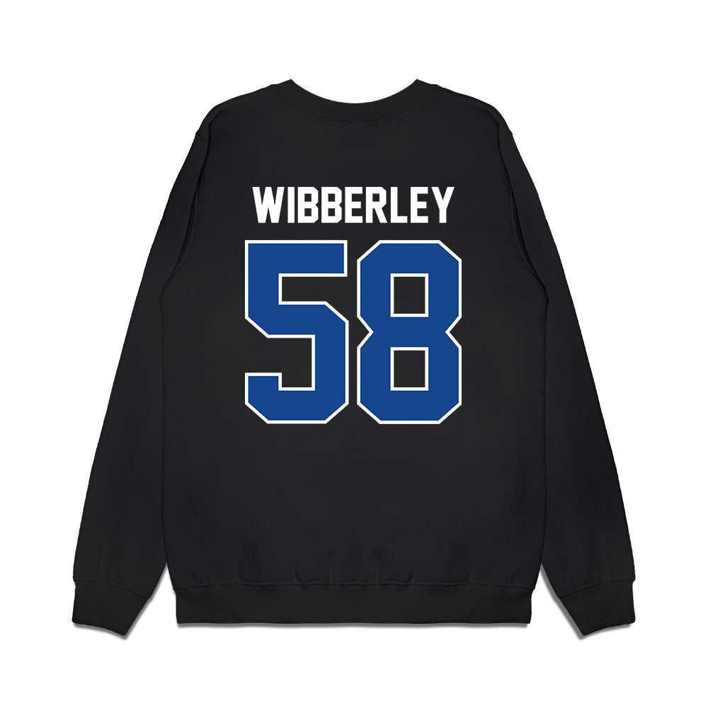 Kentucky - NCAA Football : Evan Wibberley - Vintage Helmet Premium Crewneck Sweatshirt-1