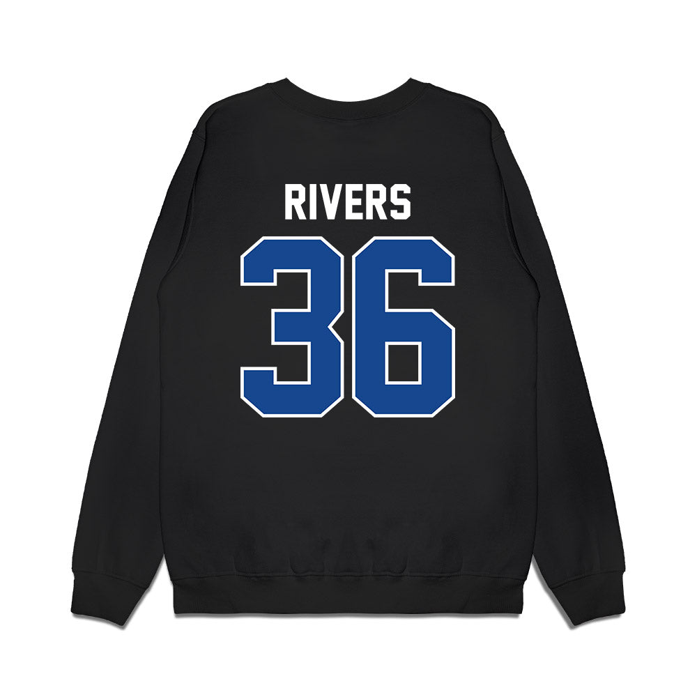 Kentucky - NCAA Football : Chy Rivers - Vintage Helmet Premium Crewneck Sweatshirt-1