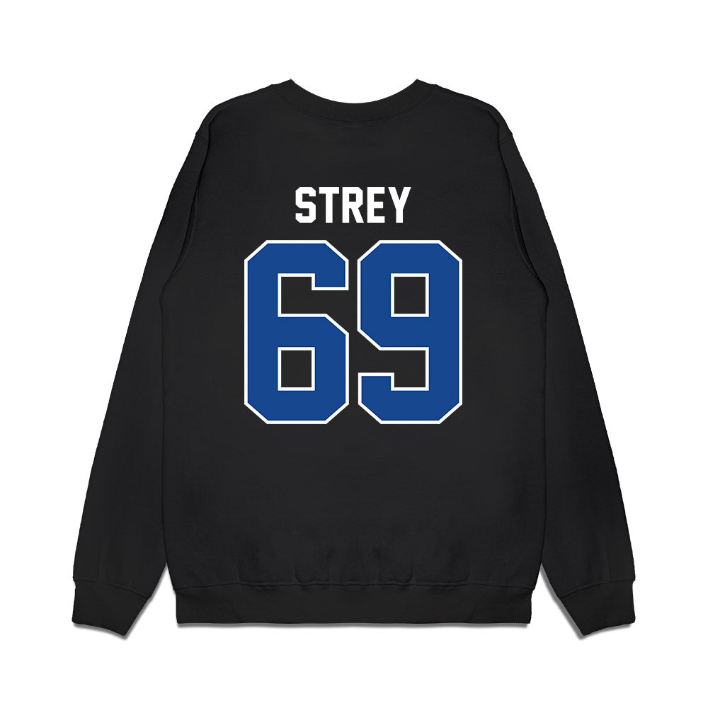 Kentucky - NCAA Football : Darrin Strey - Vintage Helmet Premium Crewneck Sweatshirt-1