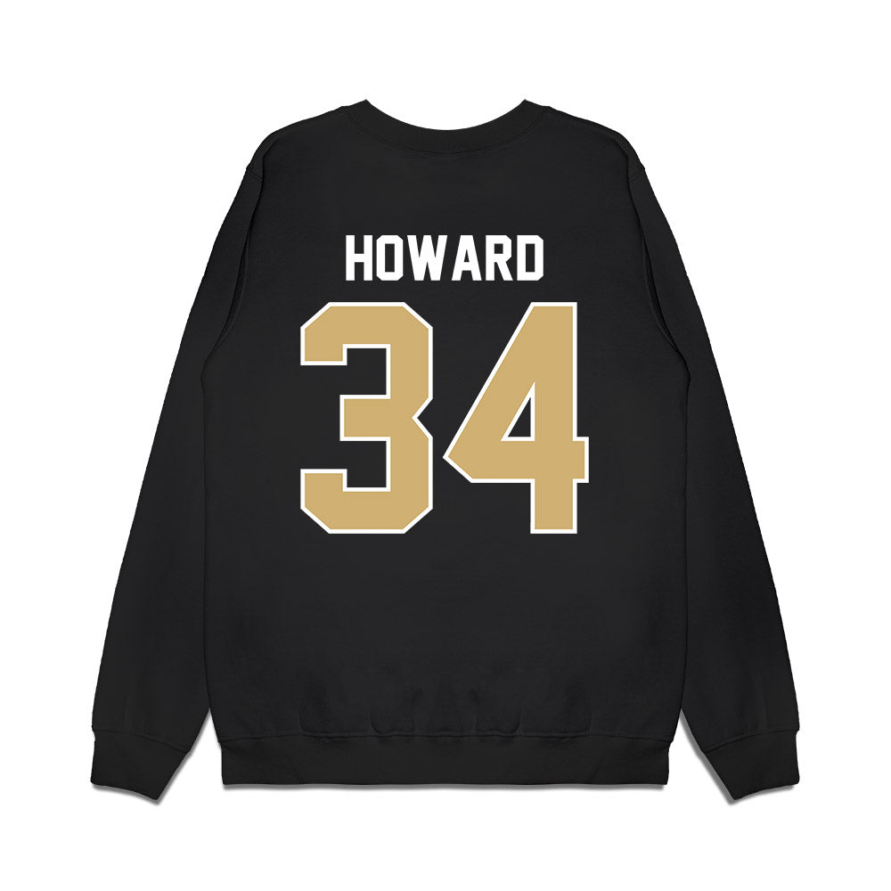 Vanderbilt - NCAA Football : Austin Howard - Vintage Helmet Premium Crewneck Sweatshirt-1