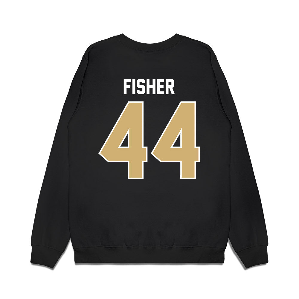 Vanderbilt - NCAA Football : Gabe Fisher - Vintage Helmet Premium Crewneck Sweatshirt-1
